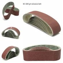 Outil poli à bande Abrasive en oxyde d'aluminium de 40 à 600 grains, adapté aux machines, au cuir, au bois, aux matériaux de construction, au Textile
