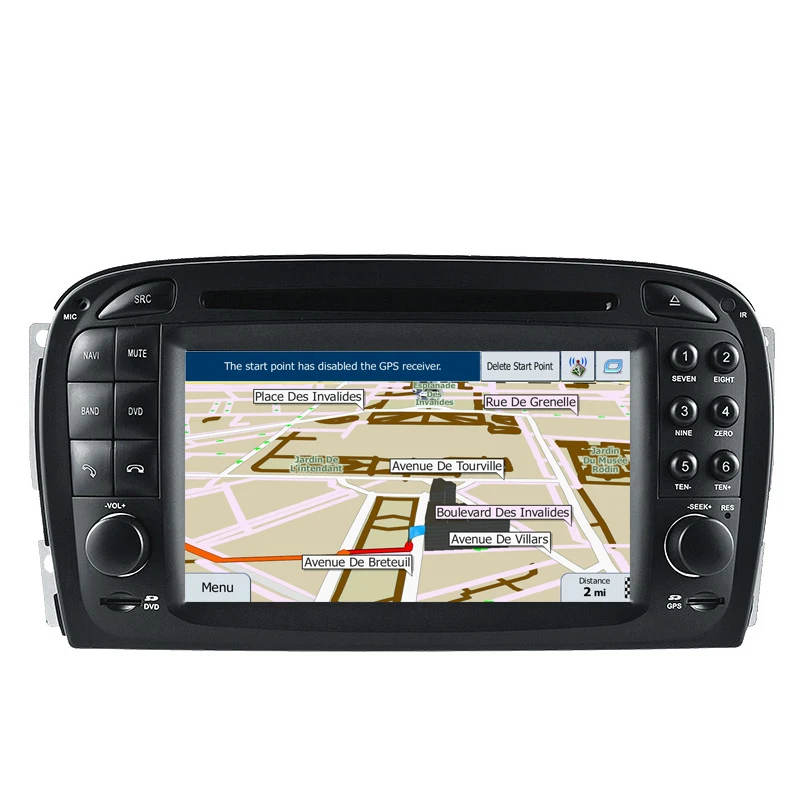 Excellent 7inch 4G RAM 32G ROM Octa Core Android 9.0 Car Multimedia DVD Player For Benz SL R230 2001 2002 2003 2004 8