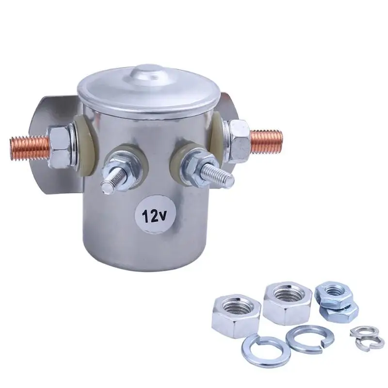 

12V 150A 10-32 Post Golf Cart Truck Relay Daily Durability Metal Solenoid Valve Switch Relay Necessary Golf Cart Gadgets