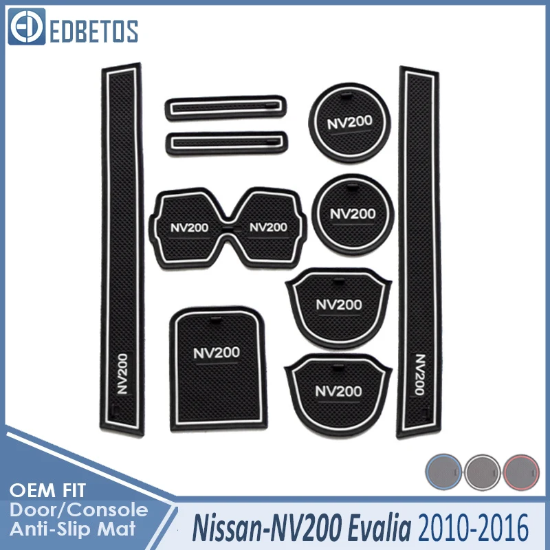 Противоскользящий коврик для Nissan NV200 Evalia Vanette 2010 2011 2012 2013 аксессуары затворный слот подставка анти-грязные дверь