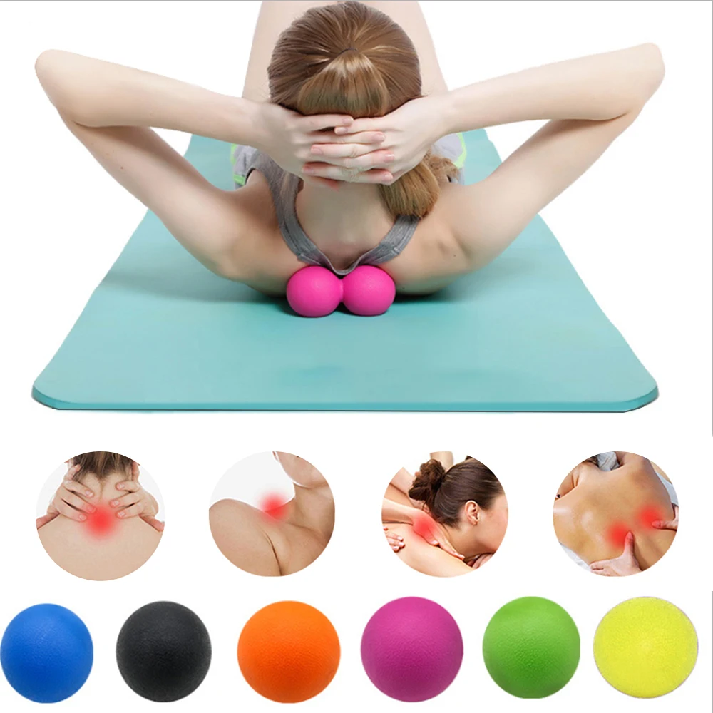 

Fitness Massage Ball 63MM TPE Rubber Hockey Lacrosse Trigger Point Relaxation Self Massage Relieve GymTraining Fascia HockeyBall