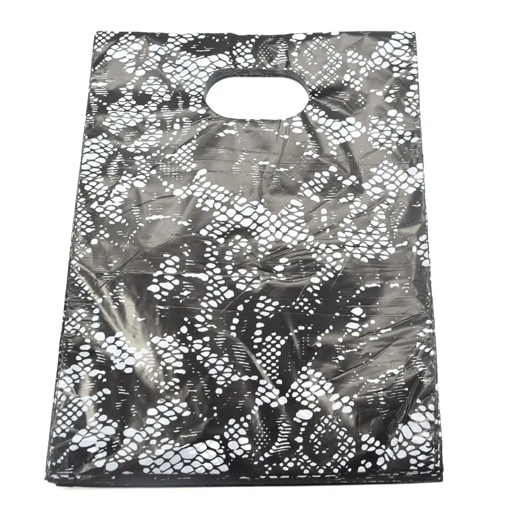 

100pcs/lot Flower Printed Plastic Recyclable Useful Packaging Bags Shopping Hand Bag Protable Boutique Gift Carrier 15*20cm15153