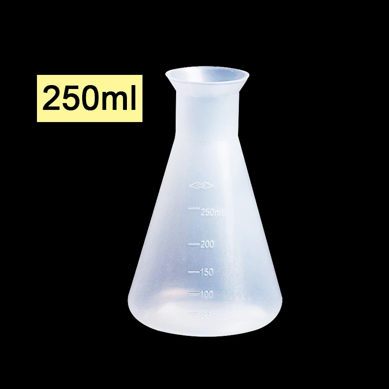 Transparent Laboratory Conical Flask Plastic Science Glass Plastic Flask Safety Glassware Laboratory School Research Supplies lab glass supplies