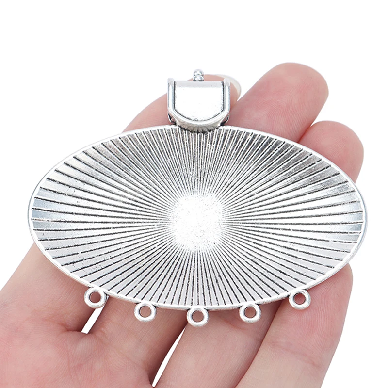 ZXZ 2 шт. тибетский серебряный Большой Племенной разъем в стиле бохо подвески для