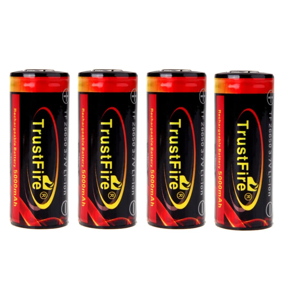 Оригинальный TrustFire 26650 5000 мАч 3 7 в литий ионный перезаряжаемый аккумулятор