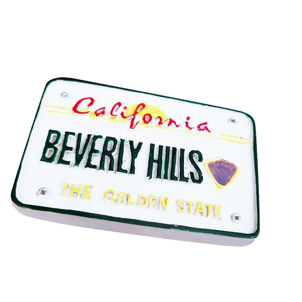 Lychee California Beverly номерной знак магниты на холодильник креативный холодильник магнитная наклейка украшение дома дорожные сувениры