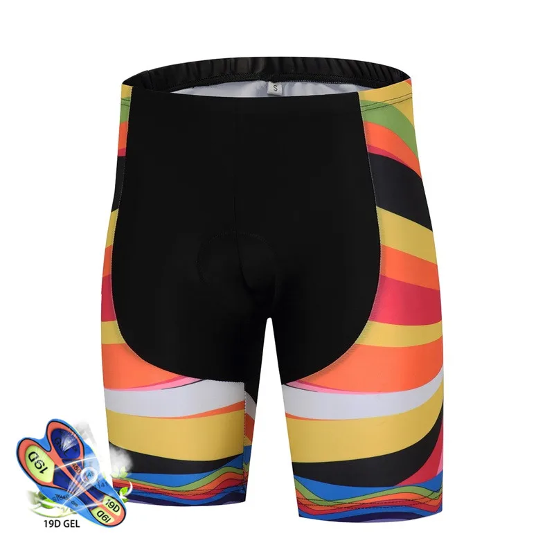 Calções de ciclismo com almofada macia unisex