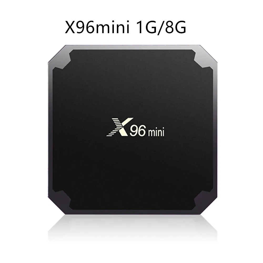 X96mini ТВ приставка 4K S905W Android ТВ приставка Android 7,1 смарт-приставка четырехъядерный Смарт ТВ приставка H.265 3D медиаплеер для HDMI IP tv - Цвет: STB.1G.8GX96miniBK