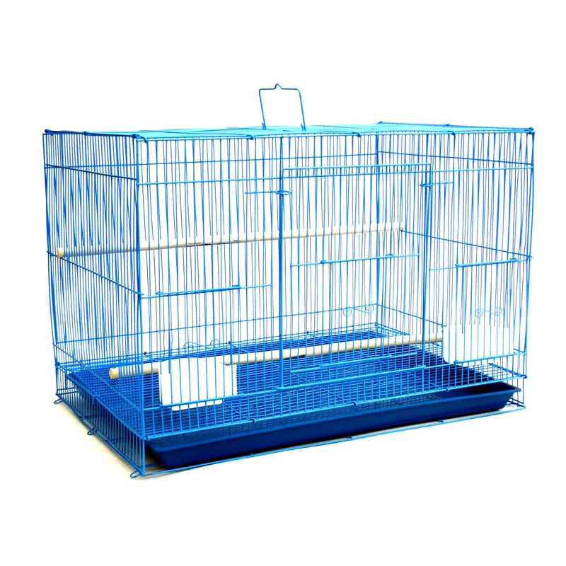 1PCS 40x30x30cm Foldable parrot Canaries viewing breeding antirust metal pet bird cage nest decoration feeder play stand