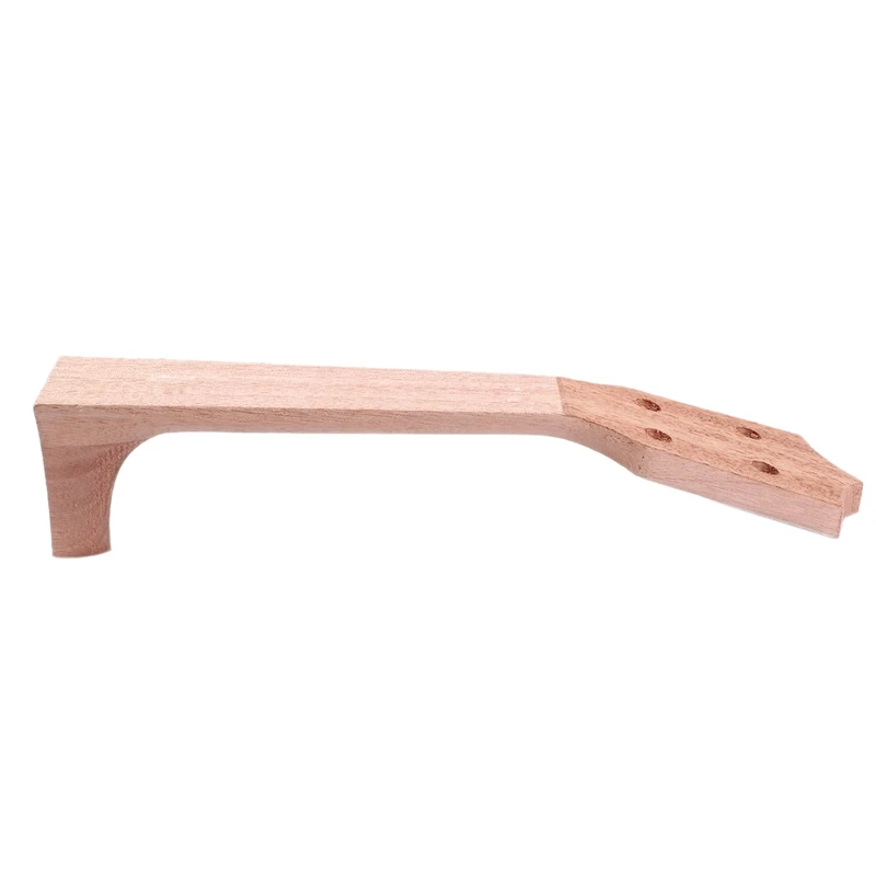 

Unfinished 21inch Ukulele Neck Mahogany Soprano Ukulele Neck W/ Peg Holes