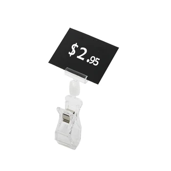 

Plastic Clear Spring Clamp Office Desk Sign Picture Note Photo Cardboard Memo Clip Holder Stand