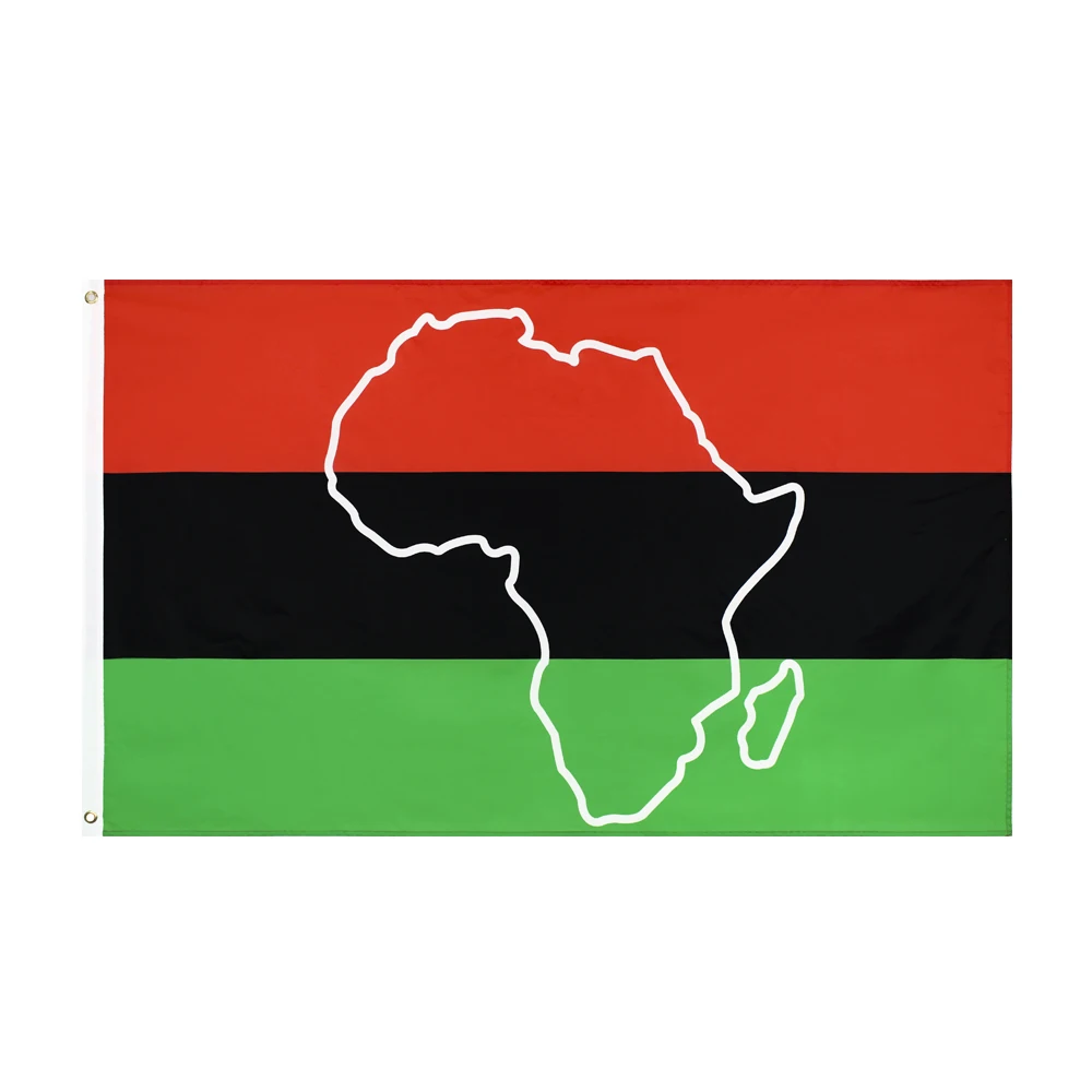 Tanie 3Jflag 3x5Fts 90X150cm Afro afryki zarys flaga do dekoracji