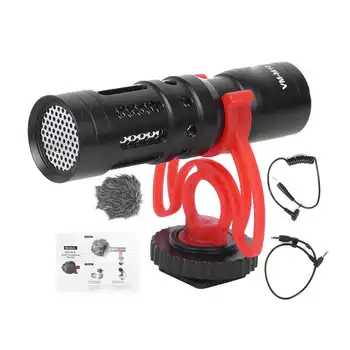 

Manbily Interview Microphone VM-M10 Aluminium Black SLR Camera Professional Video Interview Recording Microphone for Nikon/Canon