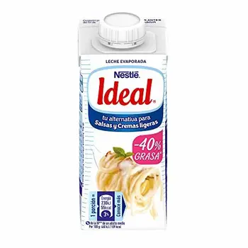 

Nestlé Ideal - Leche Evaporada Para Salsas y Cremas Ligeras - Pack de 15 x 210 g