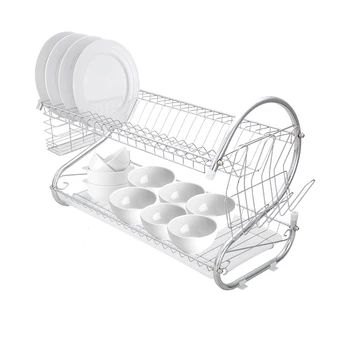 

Multifunctional Kitchen Dish Drying Rack Plate Drain Holder Shelf Storage Holder Durable Tableware Collection Shelf