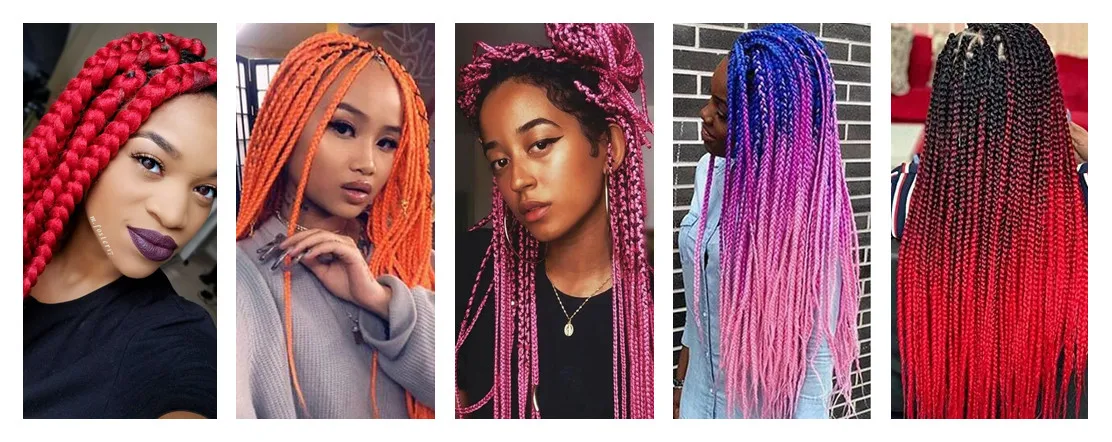 YXHAIR 100g 48 Inch Synthetic Jumbo Box Braids Expression Crochet Hair Extension for Women Pre Stretched Yaki Ombre