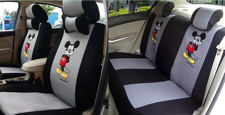 Full Sets Front And Back Seats Cover Universal Fit Most Car Auto Seat Protector Breathable Interior Cushion Accessories for Girl