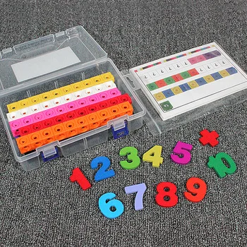 

100pcs Baby Learning Tools Resources Mathlink Cube Graphics Connection Blocks Education DIY Color Building Block Educational Toy