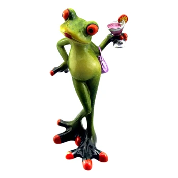 

Creative 3D Resin Frog Figurines Crafts Ornaments for Home Decor Resin Frog Home Accessories