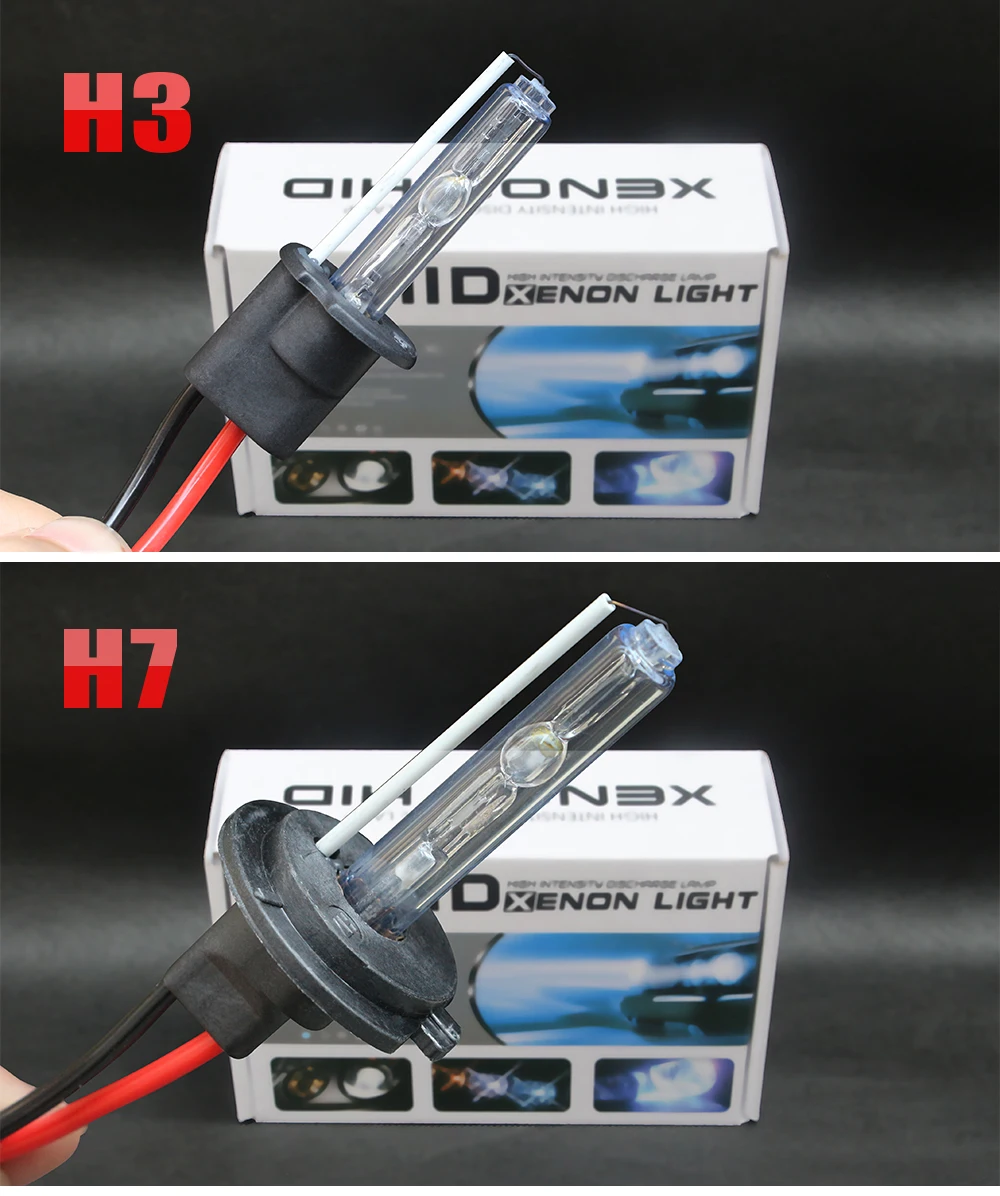 Buildreamen2 H1 H7 Car Headlight HID Xenon Light Kit AC Ballast Bulb 55W H3 H8 H11 9005 9006 3000K-10000K 12V Headlamp Fog Light