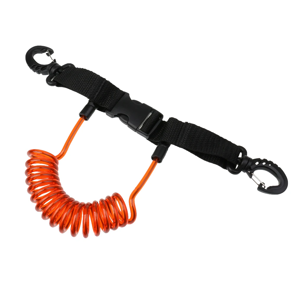 

Spiral Coil Lanyard Holder Clip Quick Release Buckle For Scuba Diving Camera
