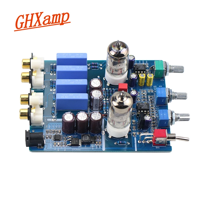 GHXAMP 6j1 ламповый желчный предусилитель HIFI аудио предусилитель с регулировкой высоких басов DC12V электронный клапан предусилитель желчный буфер 1 шт