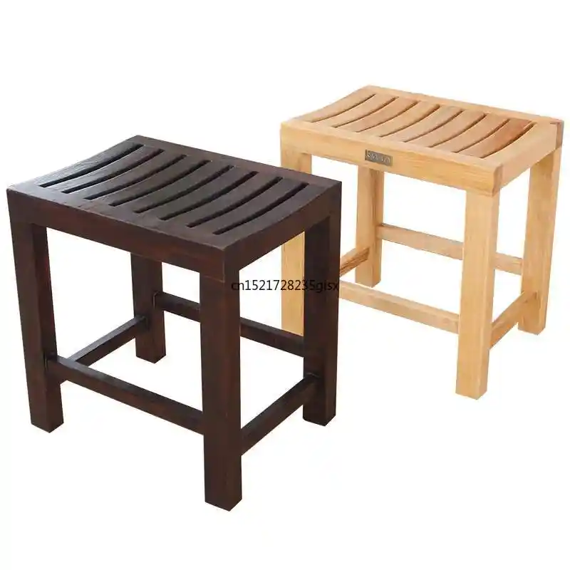 Banco de madera para baño