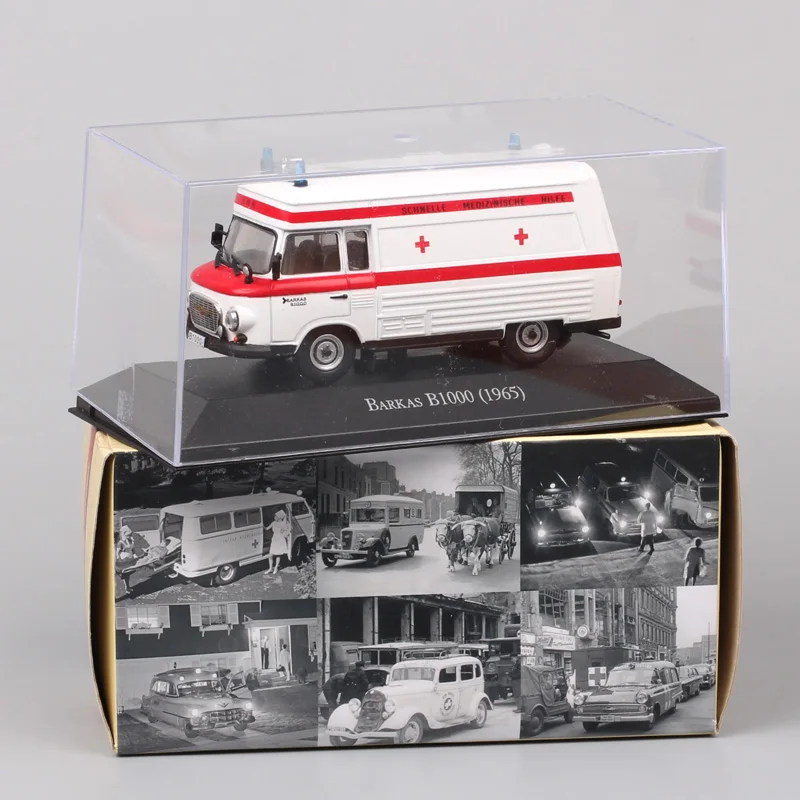 1:43 Atlas старый VEB Barkas B1000 1965 SMH3 1965 микроавтобуса скорой помощи фургон Винтаж Германия Медицинский Литой модельный автомобиль весы автомобиль игрушка