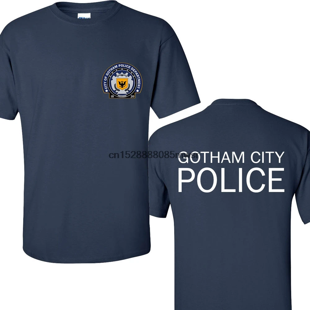New Men T Shirt Fashion Popular Style Man T-Shirt Gotham City Police Department Print Summer | Мужская одежда