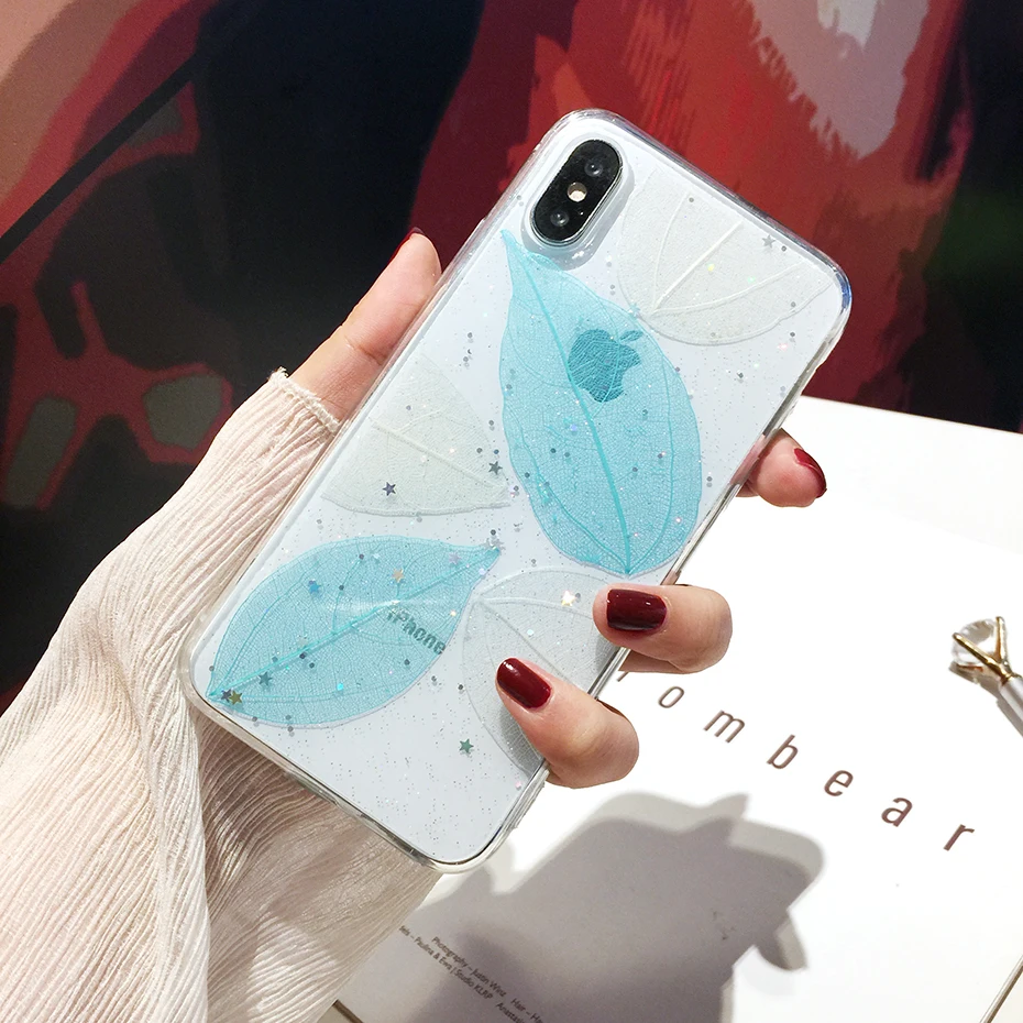 Чехол Qianliyao с листьями для iphone 11 Pro Max 7 8 6 6s plus мягкий силиконовый чехол накладка X XR