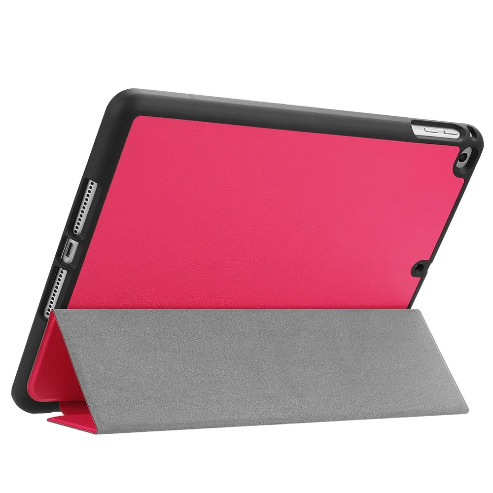 Для iPad 9,7 чехол, силиконовый мягкий чехол из искусственной кожи для iPad Air/iPad Air 2 чехол с карандашом - Цвет: Красный