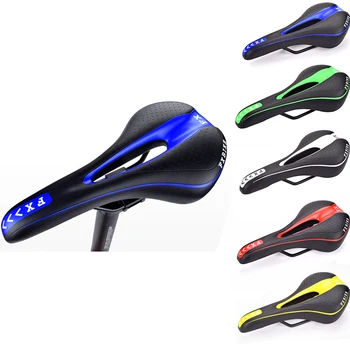 

Hollow Bike Saddle Silicone Cushion Cycling Seat PU Leather Surface Silica Filled Gel TimeTrial Comfortable Shockproof Bicycle