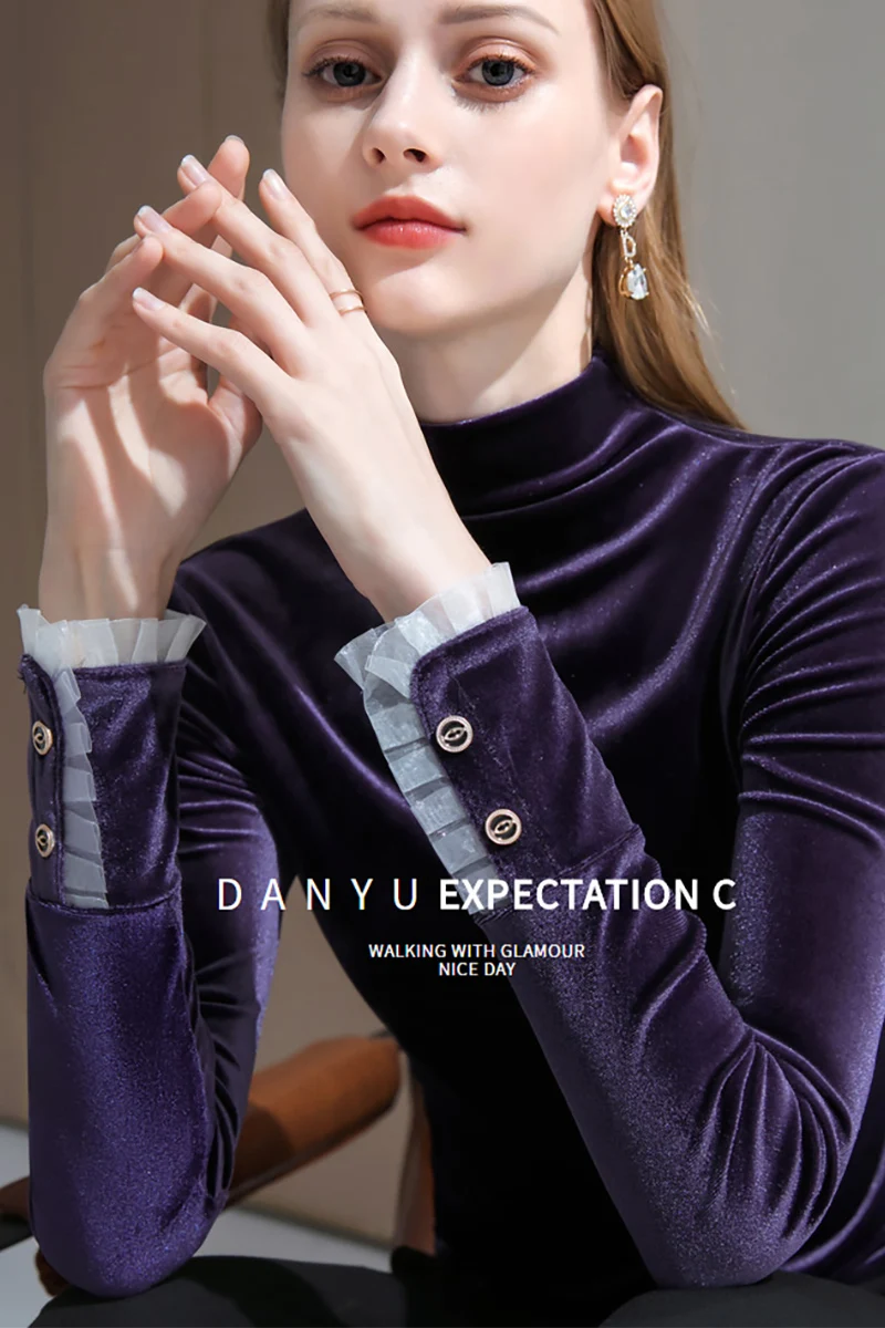 half a turtleneck pleuche render unlined upper