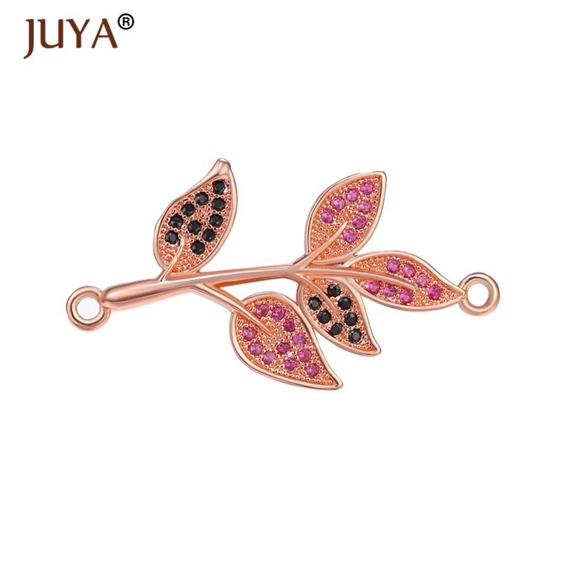 rose gold Мода 10 видов стилей золотистый Серебристый с розой позолоченный циркониевый разъем для камней подвески аксессуары для ювелирные изделия, браслеты для изготовления - Цвет: rose gold