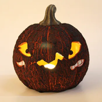 

Pumpkin Little Crab Monster Night Light Children's Portable Lamp Resin Crack Little Monster Atmosphere Decor Lamp Gift Halloween