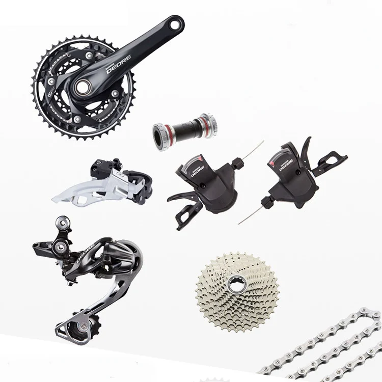 SHIMANO DEORE M610 MTB горный велосипед комплект переключения передач Кривошипные звездочки 3X10 30 скоростные детали велосипеда переключатель комплект is