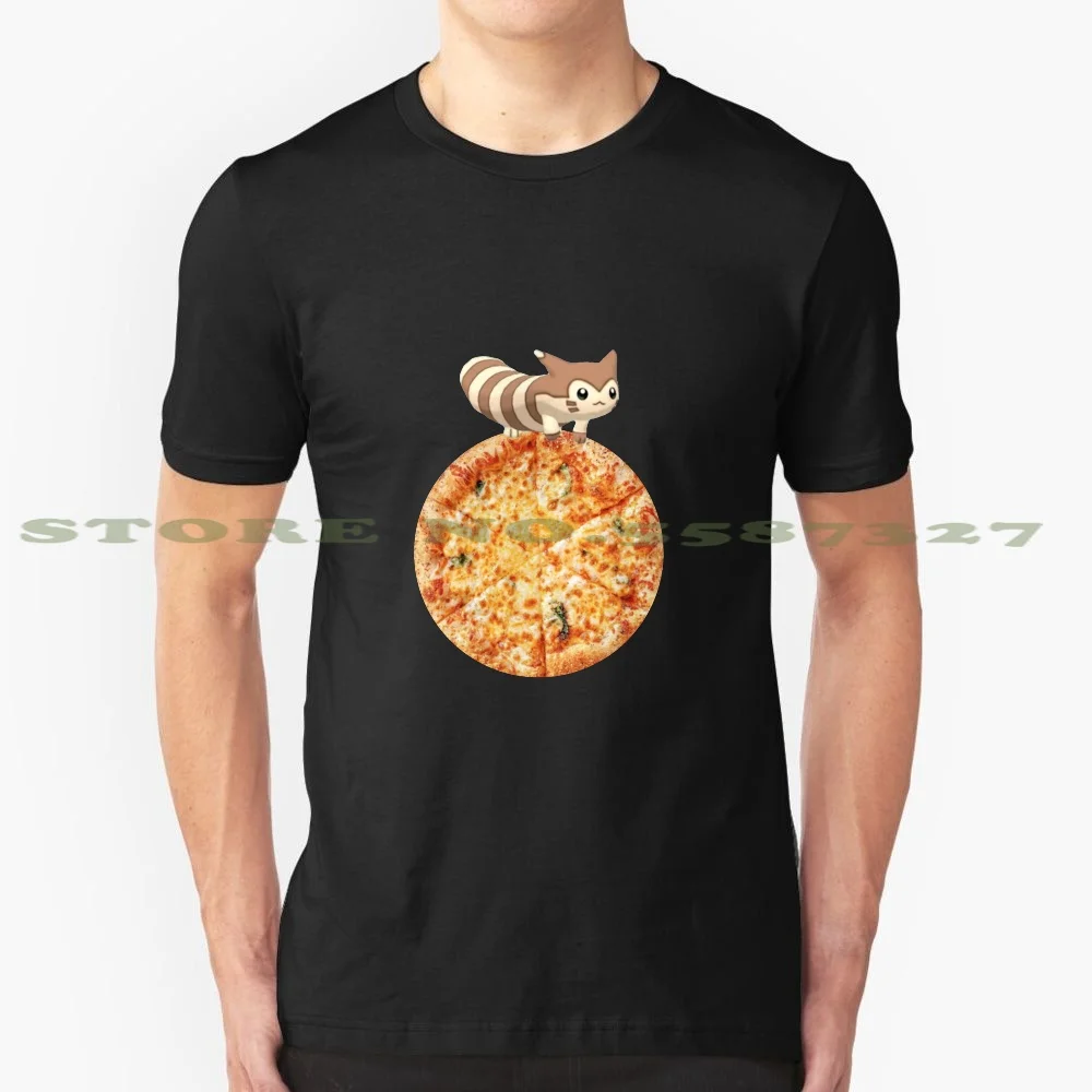 Longboi Furret Walks On Pizza Summer Funny T Shirt Per Uomo Donna Mc Mcdonalds Burger King Nugget Chicken Nugger Chickem Food