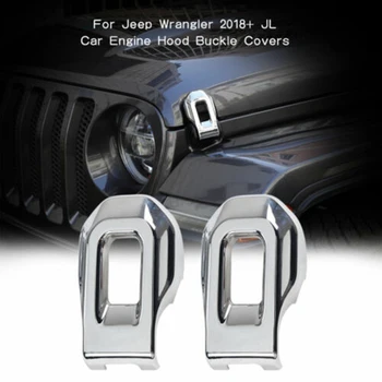 

For Jeep Wrangler JL 2018-2020 Chrome Hood Latch Cover Sticker Trim Beautify It