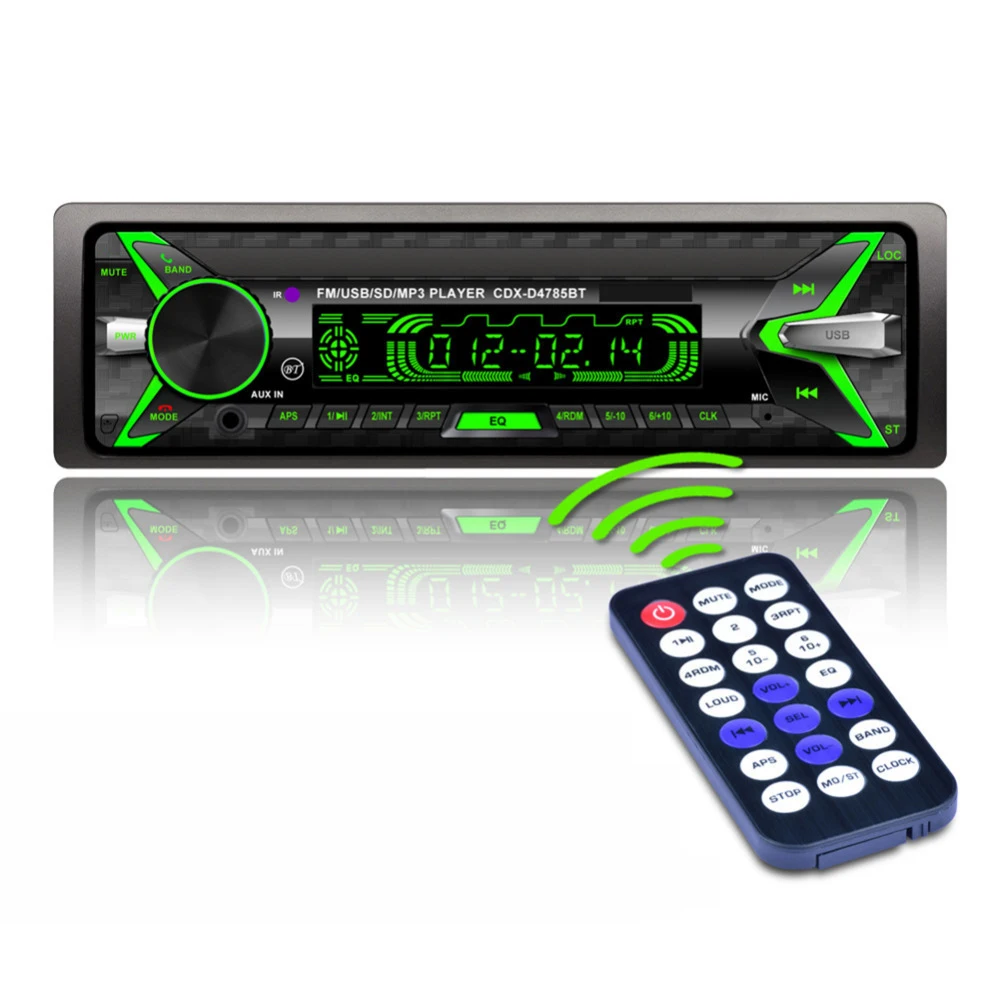 магнитола автомагнитола Авто стерео 1 Din Bluetooth MP3 плеер DC 12 В FM Aux вход приемник SD USB u