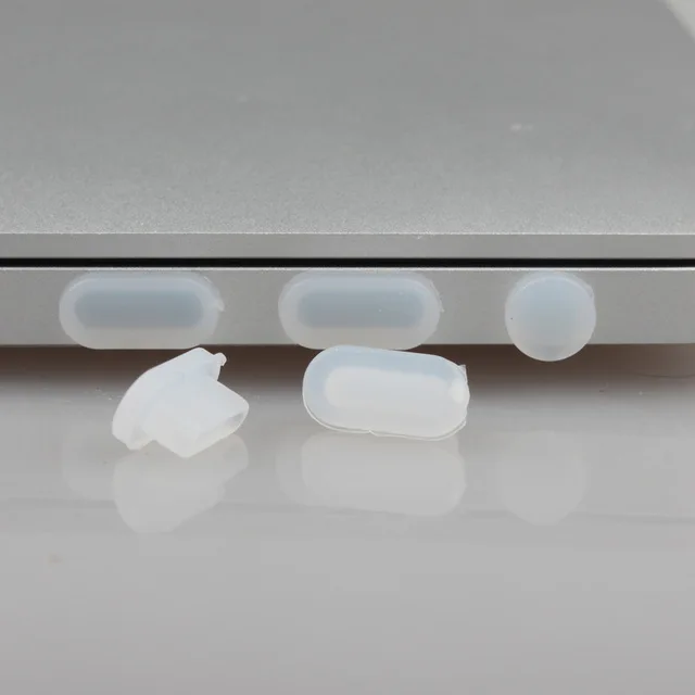 Пылезащитные заглушки для MacBook Air 1" /MacBook Pro A1708 A1706 A1989 A1990 A1534 - Цвет: Clear
