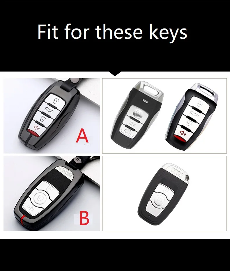 Zinc alloy Key Case Key Cover for Great Wall Haval Coupe H7 H8 H9 GMW H6 Samrt Cover Color Stripe Remote Fob Shell Case Keychain