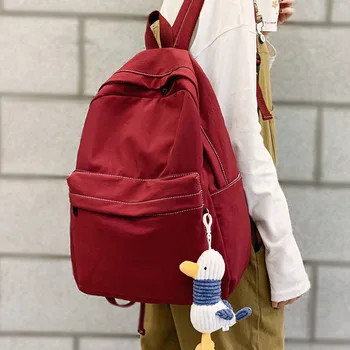 

New Trendy Women Backpack Cute Nylon Female School Bag Laptop Lady Kawaii Backpack Girl Fashion Book Student Bag Waterproof 2020