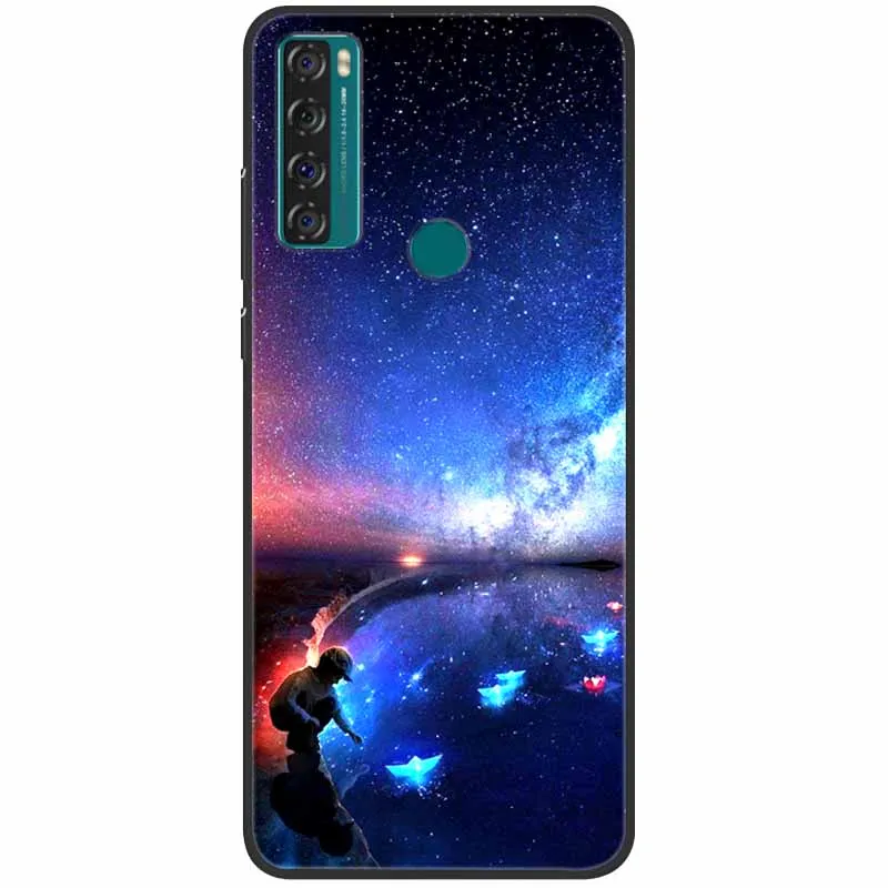 phone dry bag For TCL 20 SE Case Shockproof Soft Silicone Marble Phone Cover for TCL 20 SE Case 20se TPU Funda Painted Cartoon 6.82 inch Capa best waterproof phone pouch Cases & Covers