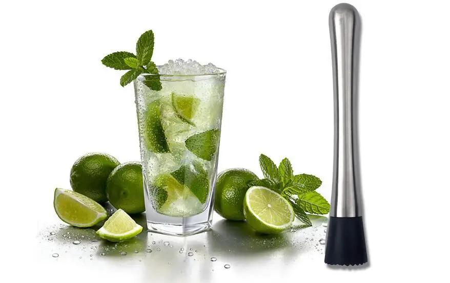 1 шт. шпажка для коктейля из нержавеющей стали DIY Mojito Mint Muddler Напиток Фруктовый Лед вспениватель молока Muddler Бармены инструменты для барменов