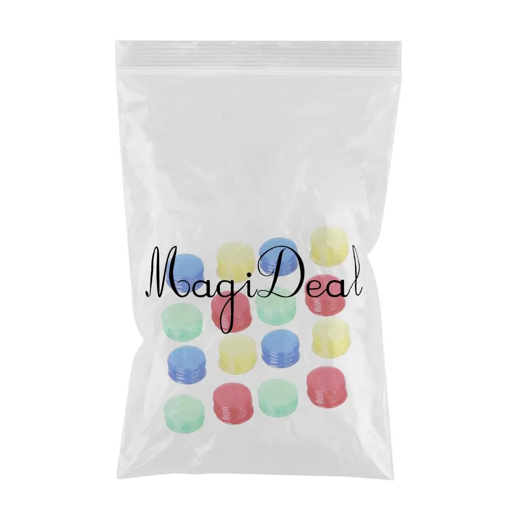 Pack of 400 19mm Inch Mixed Bingo Markers Chips Number Counters Red Yellow Blue Green 4 Colors