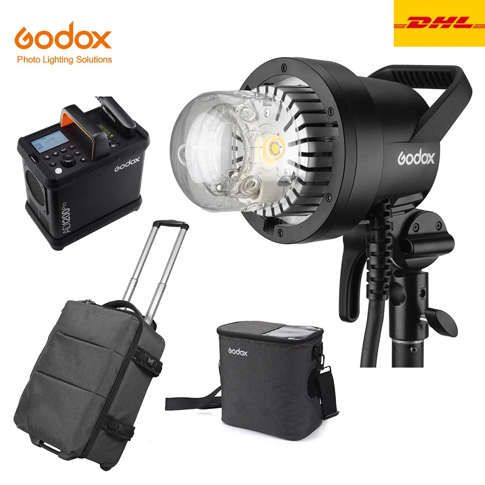 Godox AD1200Pro AD1200 Pro 1200Ws 2.4G TTL 1/8000 HSS 40W Modeling Light Outdoor Flash Strobe Monolight Battery Powered | Электроника
