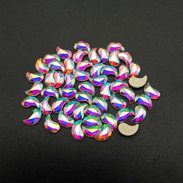 YL Rose Gold Rhinestones Flatback Crystal Mixed Sizes Glass Nails Nail Art  Decoration Stones Shiny Gems Manicure Accessories - AliExpress