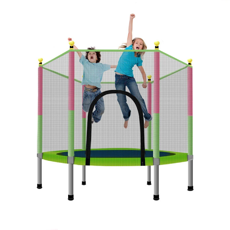 Детская домашняя мини-пружинная кровать батут ограждение забор для детей для активного отдыха Спорт на открытом воздухе и в помещении игра - Цвет: Зеленый