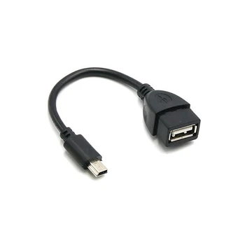 

13.5cm 5pin Mini USB Male To USB Female Car OTG Cable Adapter For Video Camera For Car Audio Tablet For MP3 MP4