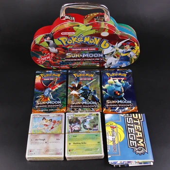 

Pokemon English Version of The Cloud Iron Box Battle Collection Card PTCG Action Figure Child Toy Gift